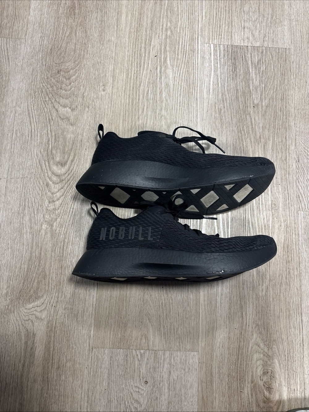 NOBULL Drive Mesh Men’s Sz13 W14.5 Triple Black Athletic Running Shoes Sneakers